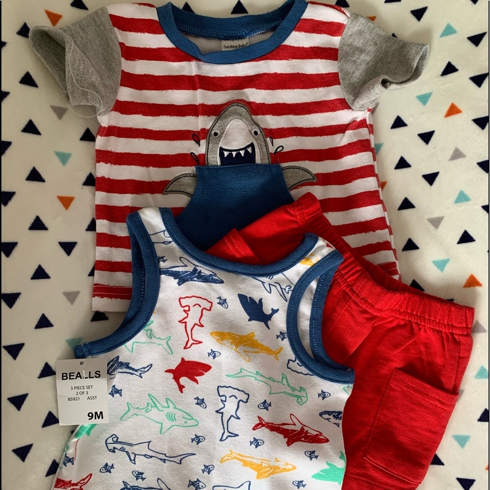 Three Piece Shark Outfit